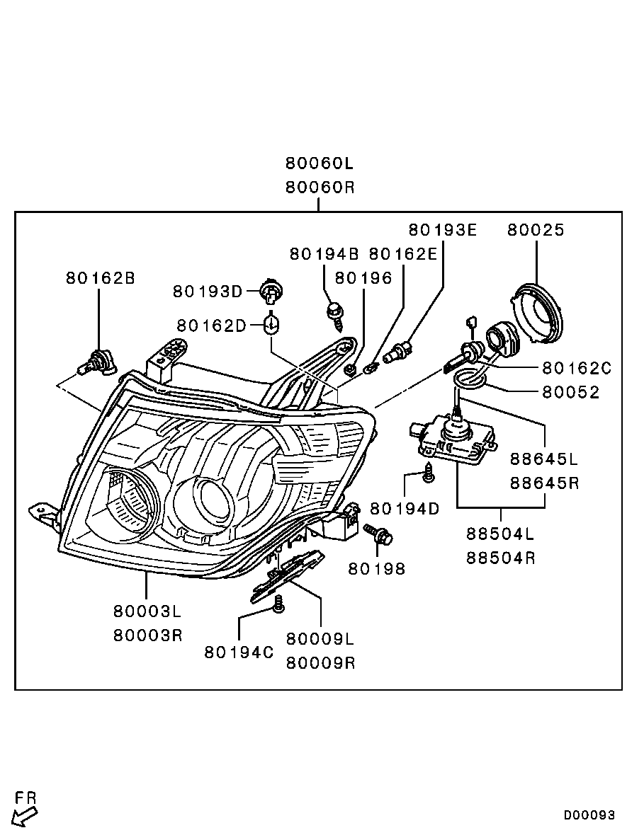 Mitsubishi 8301A098 - Polttimo, ajovalo parts5.com