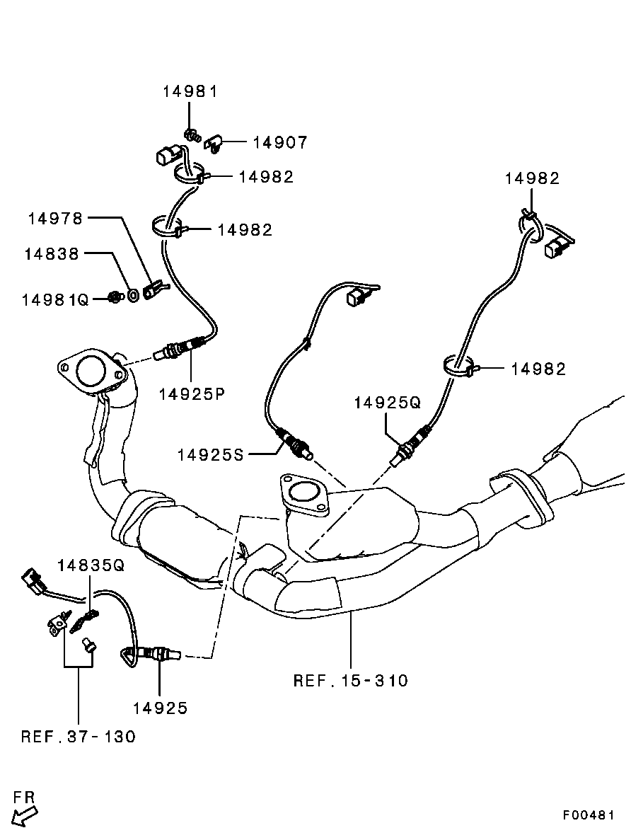 Mitsubishi MN158917 - Lambda sonda parts5.com