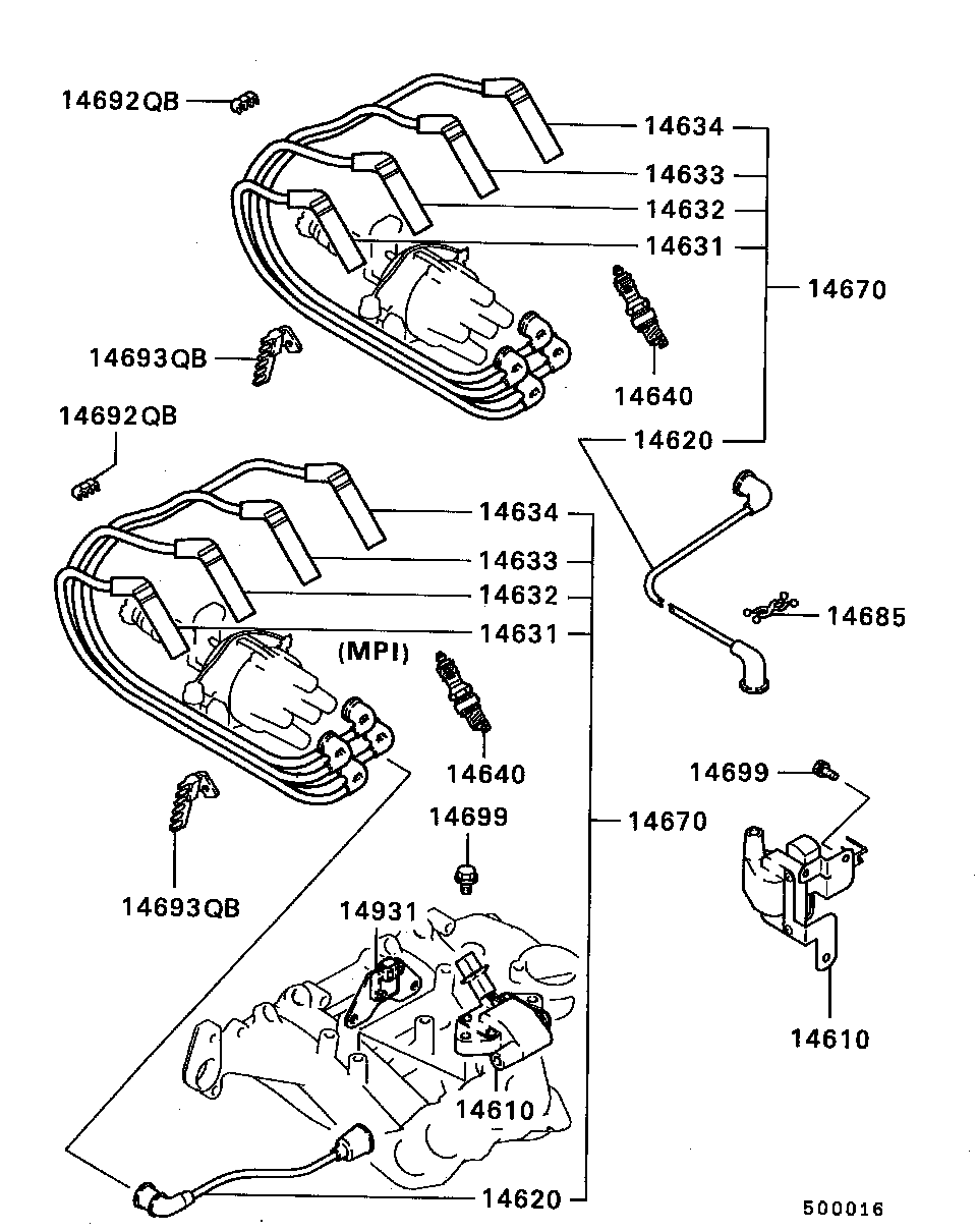 Mitsubishi MS 851 238 - Bujii parts5.com