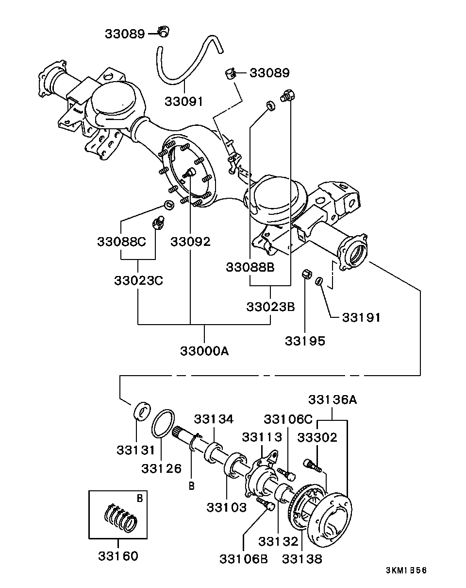 Mitsubishi MB633778 - Kolesni vijak parts5.com