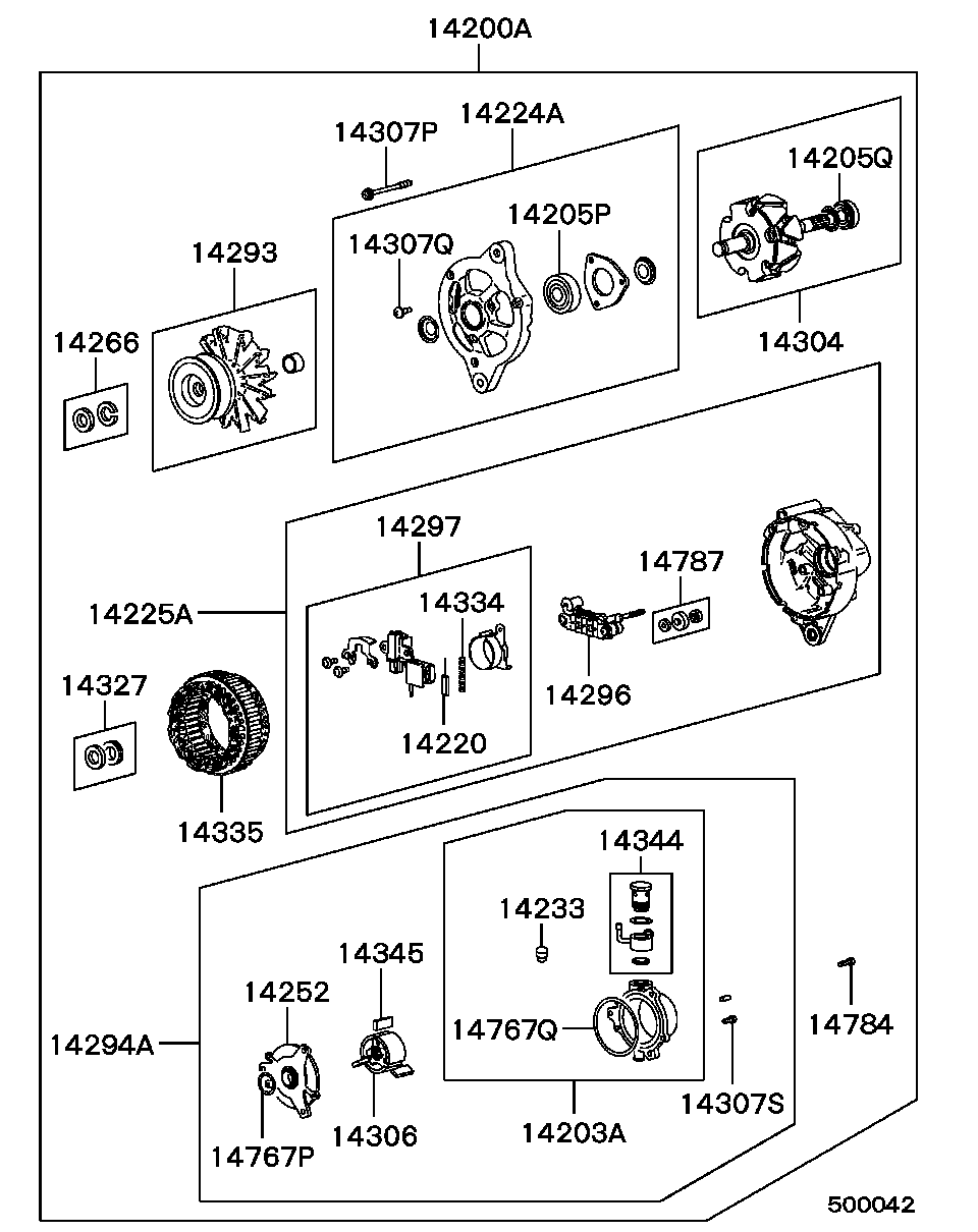 Mitsubishi MD 147245 - Generator / Alternator parts5.com