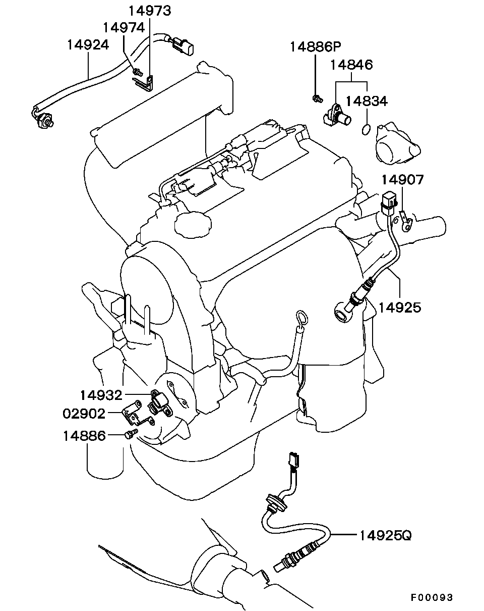 Mitsubishi MR 507 846 - Lambda Sensor parts5.com