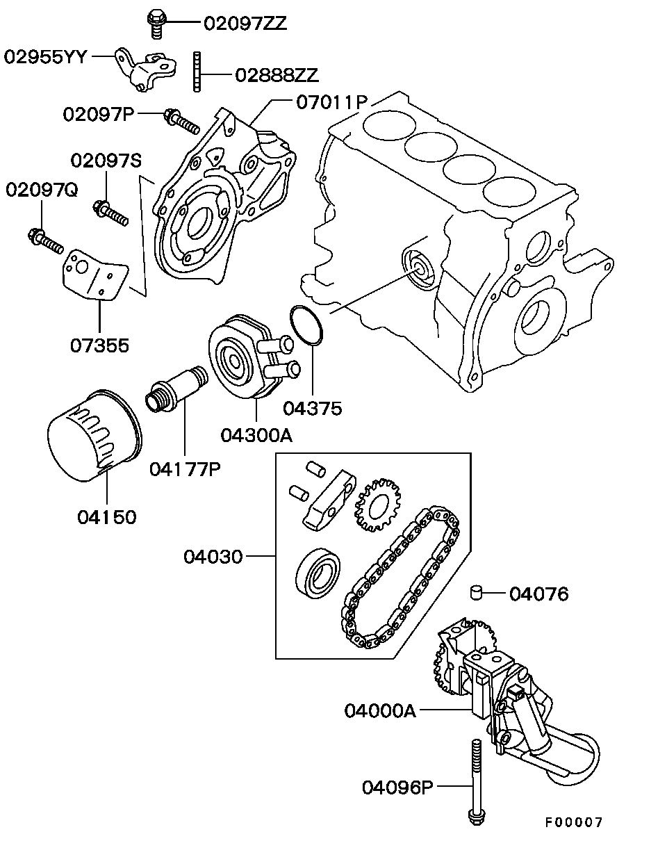 Mitsubishi M616939 - Маслен радиатор, двигателно масло parts5.com