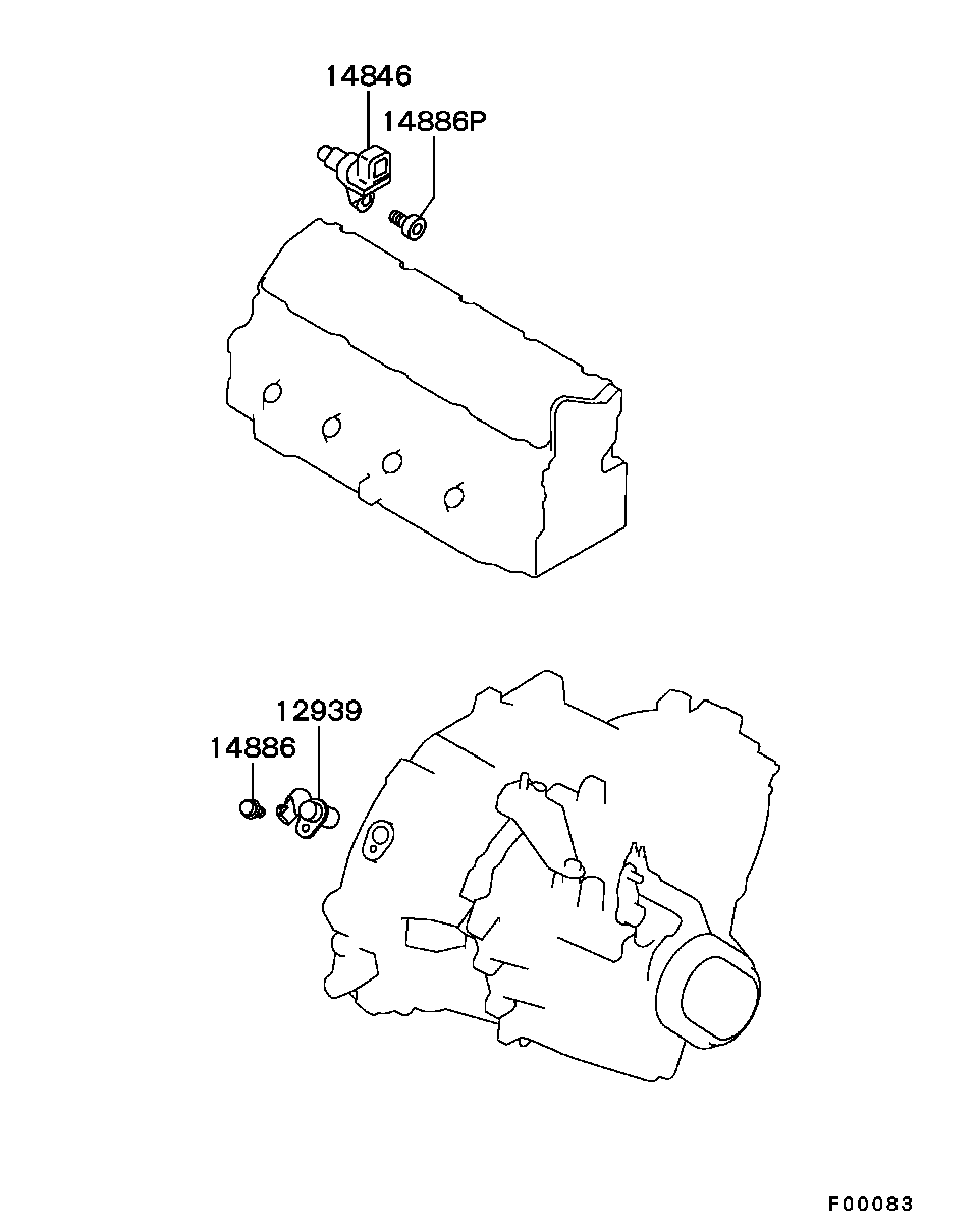 Mitsubishi M-617112 - Импулсен датчик, колянов вал parts5.com