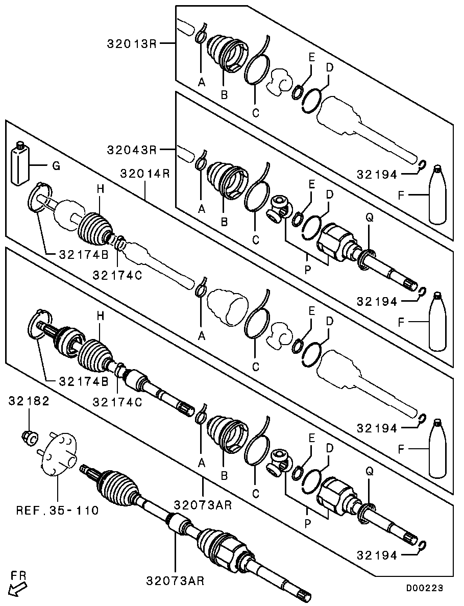 Mitsubishi MB 515403 - Komplet ležaja točka parts5.com