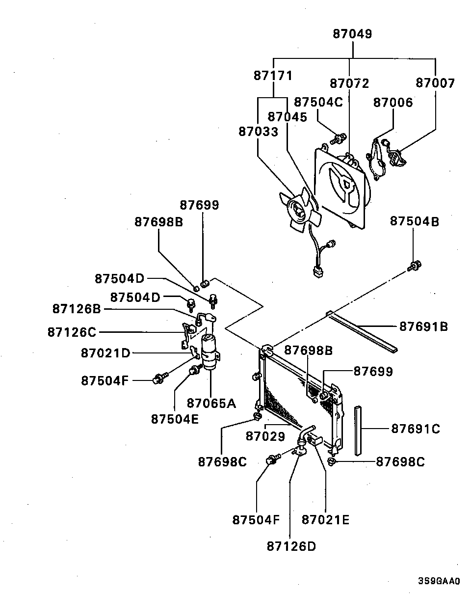 Eagle MB439834 - Sušárna, klimatizace parts5.com