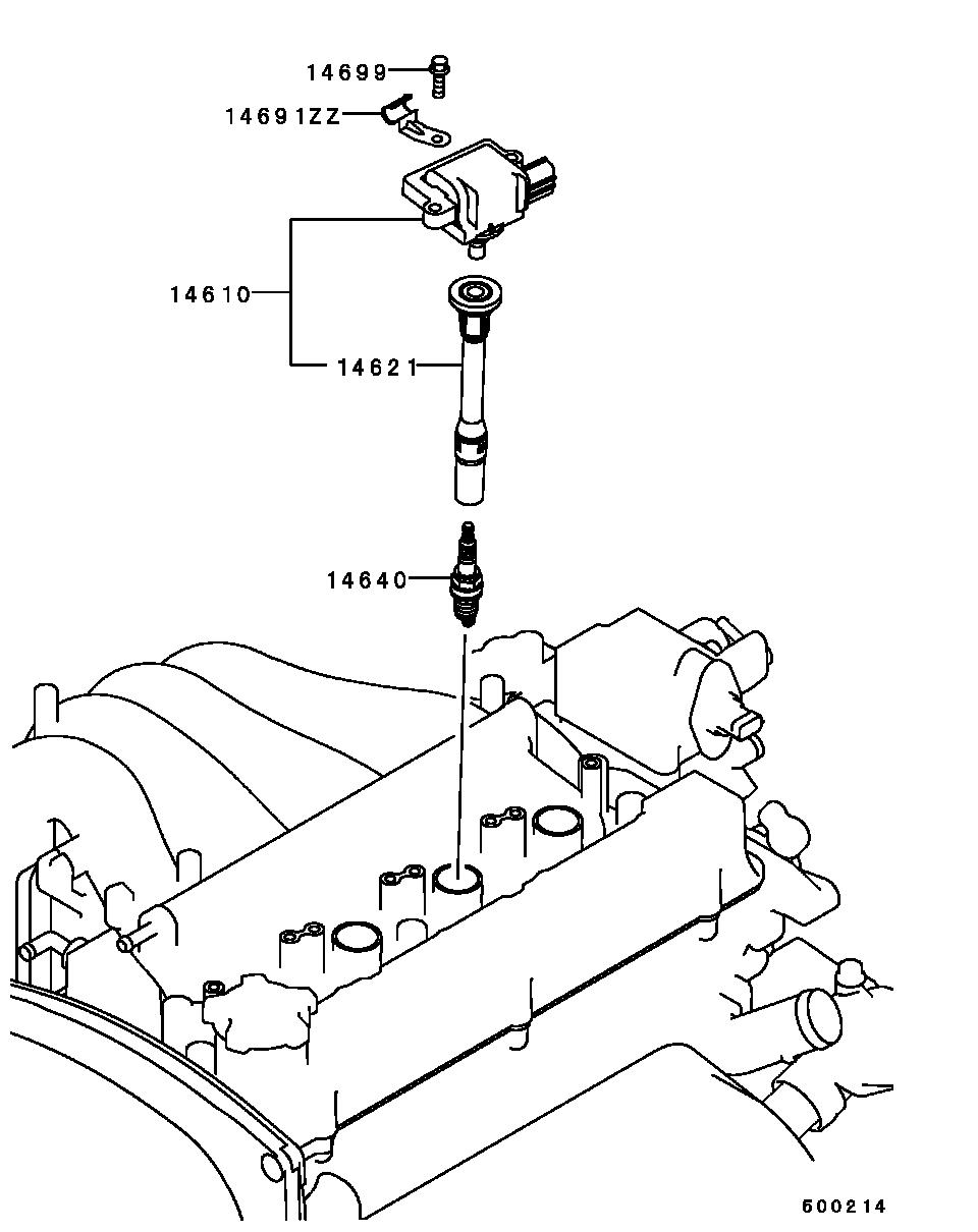 Mitsubishi MD 360 019 - Vzigalna svecka parts5.com