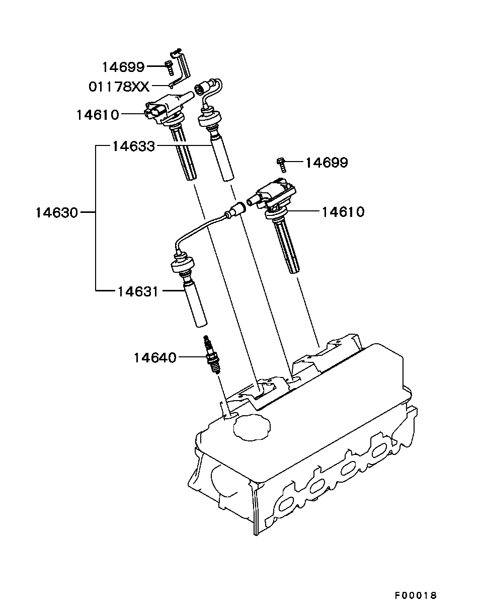 Mitsubishi MN119487 - Zapaľovacia sviečka parts5.com