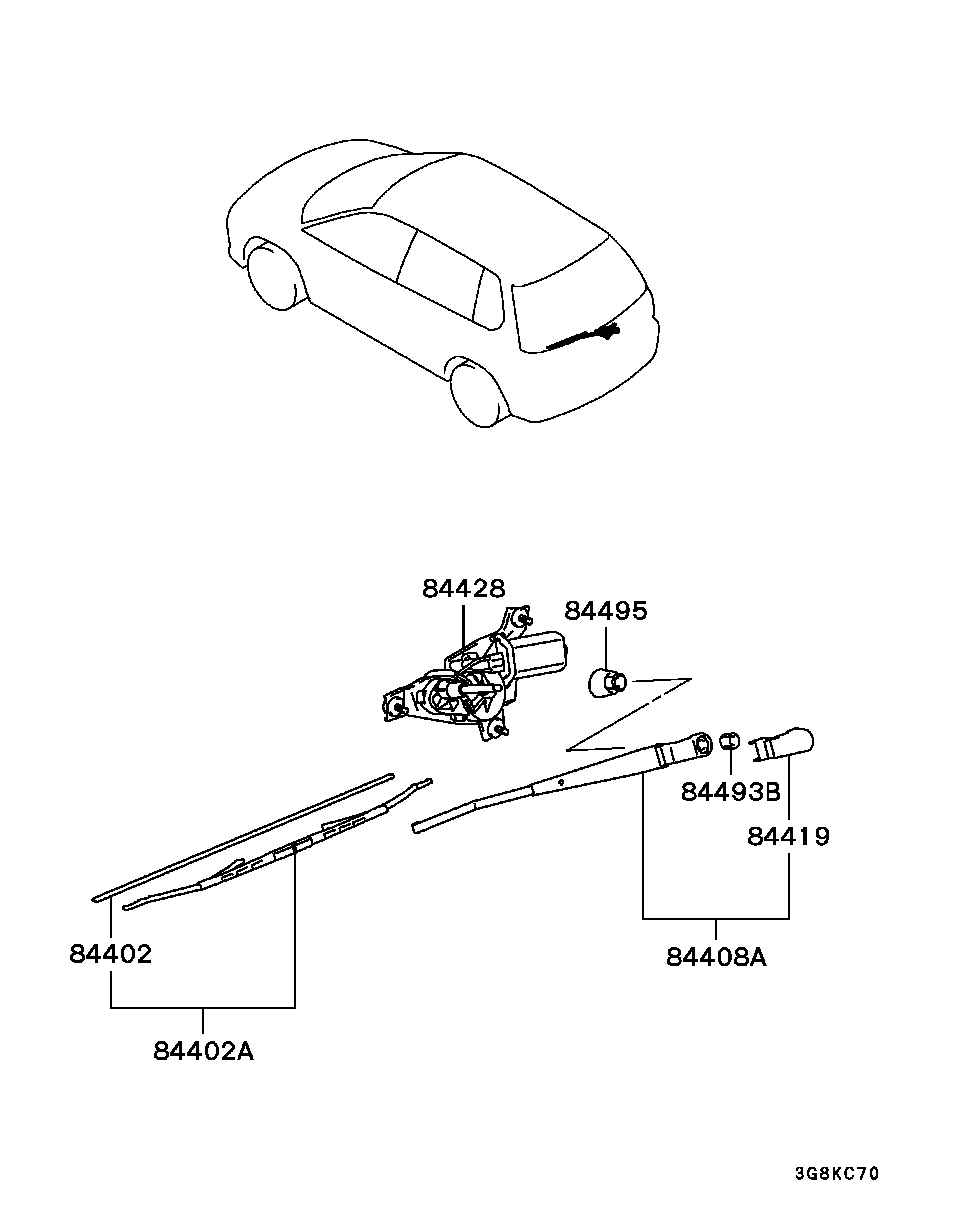 Mitsubishi MR339993 - Klaasipuhastaja kumm parts5.com