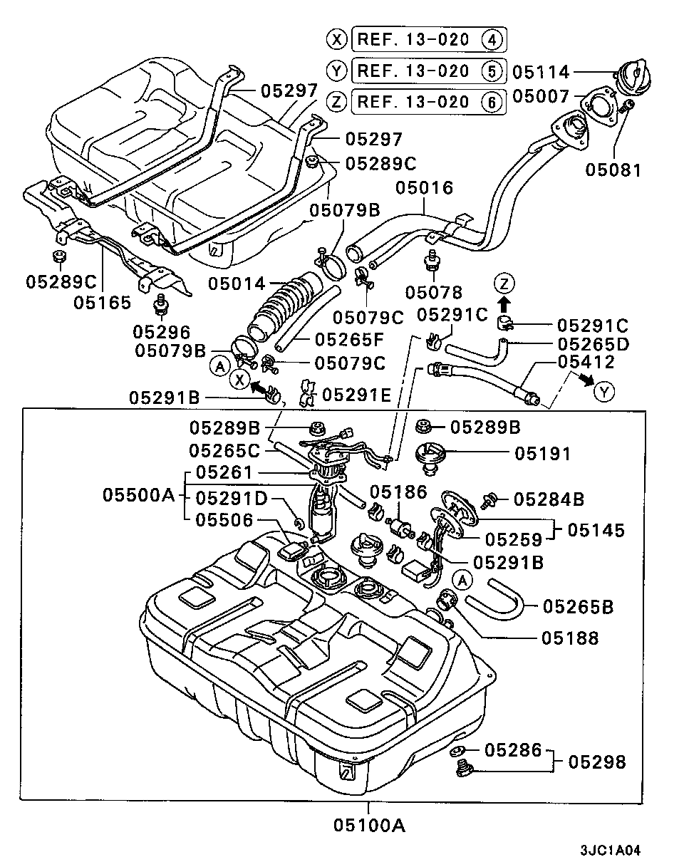 Mitsubishi MB698623 - Pompa combustibil parts5.com