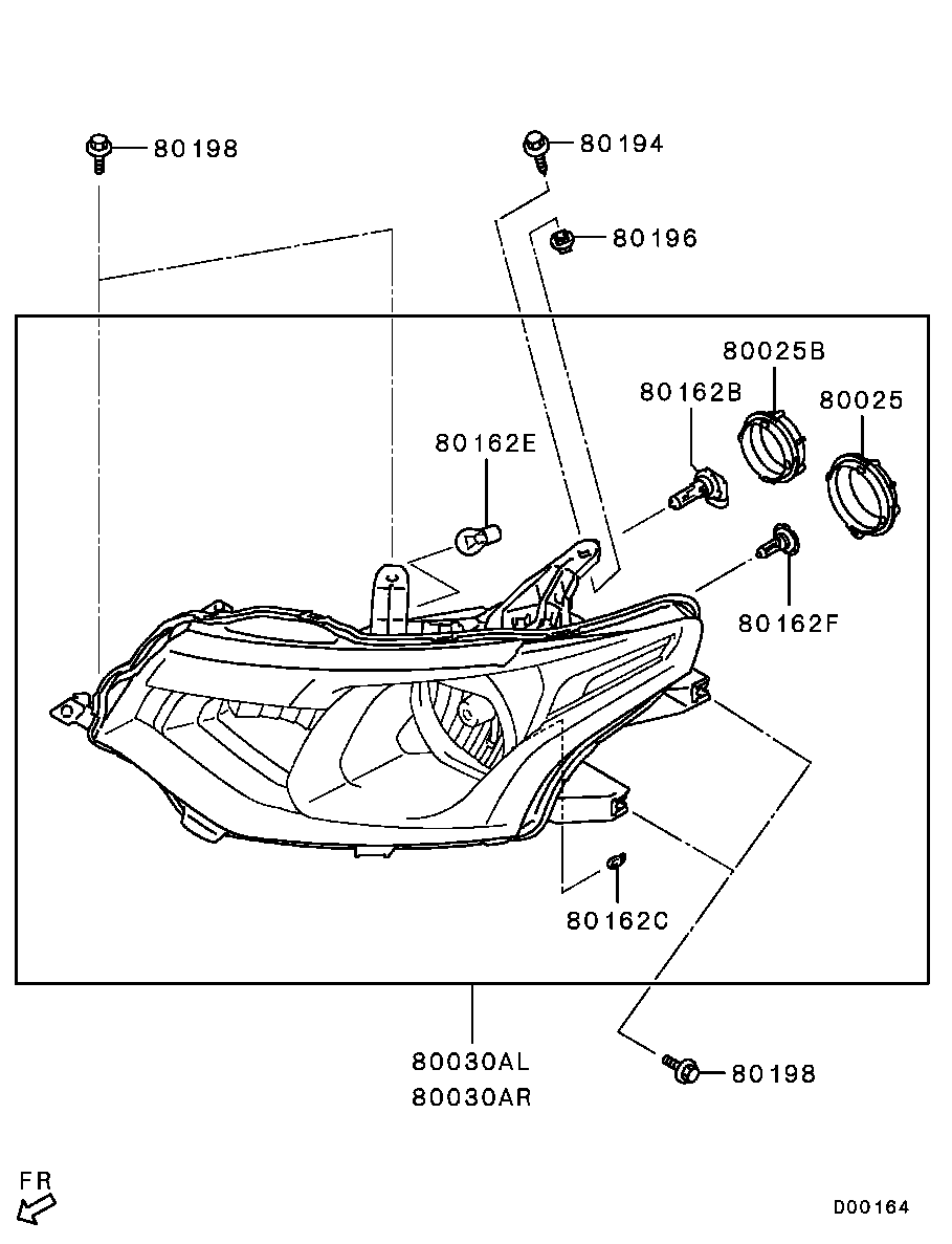 Mitsubishi MS820979 - Žárovka mlhového světlometu parts5.com