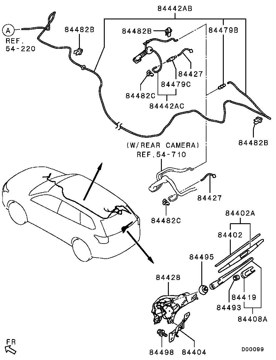 Mitsubishi 8253A232 - Stieracia liżta parts5.com