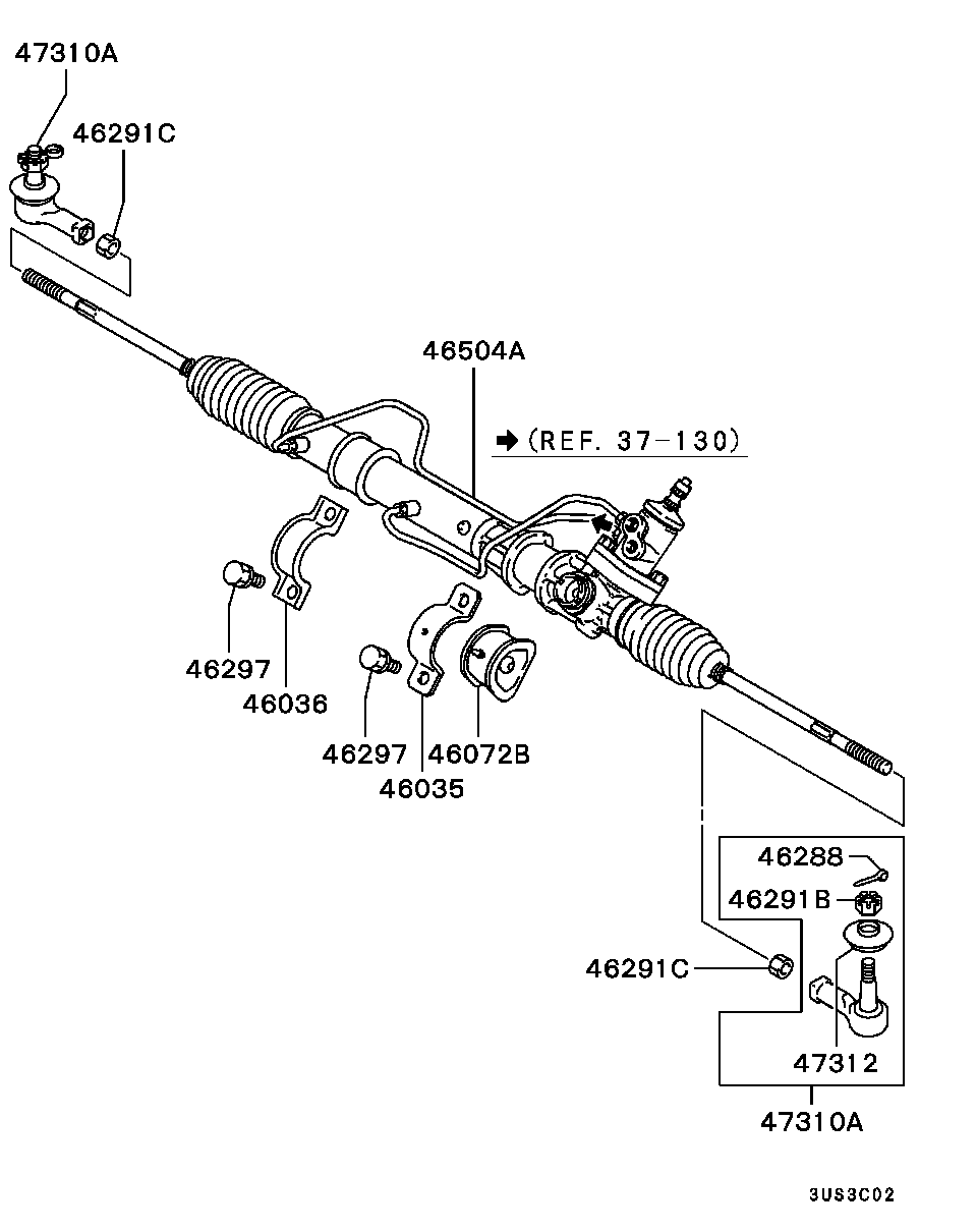 Mitsubishi MB912519 - Hlava příčného táhla řízení parts5.com