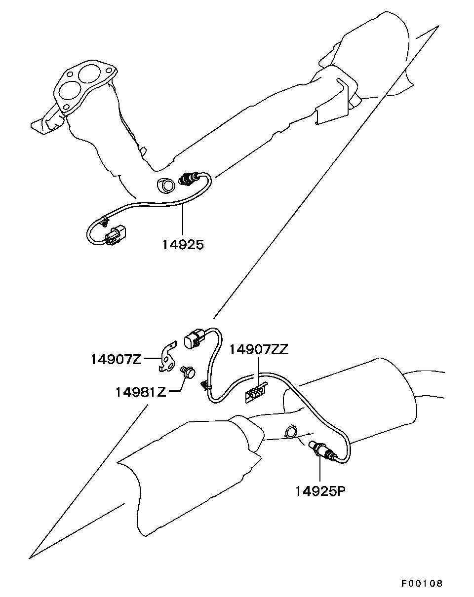 Mitsubishi MR507848 - Lambda sonda parts5.com