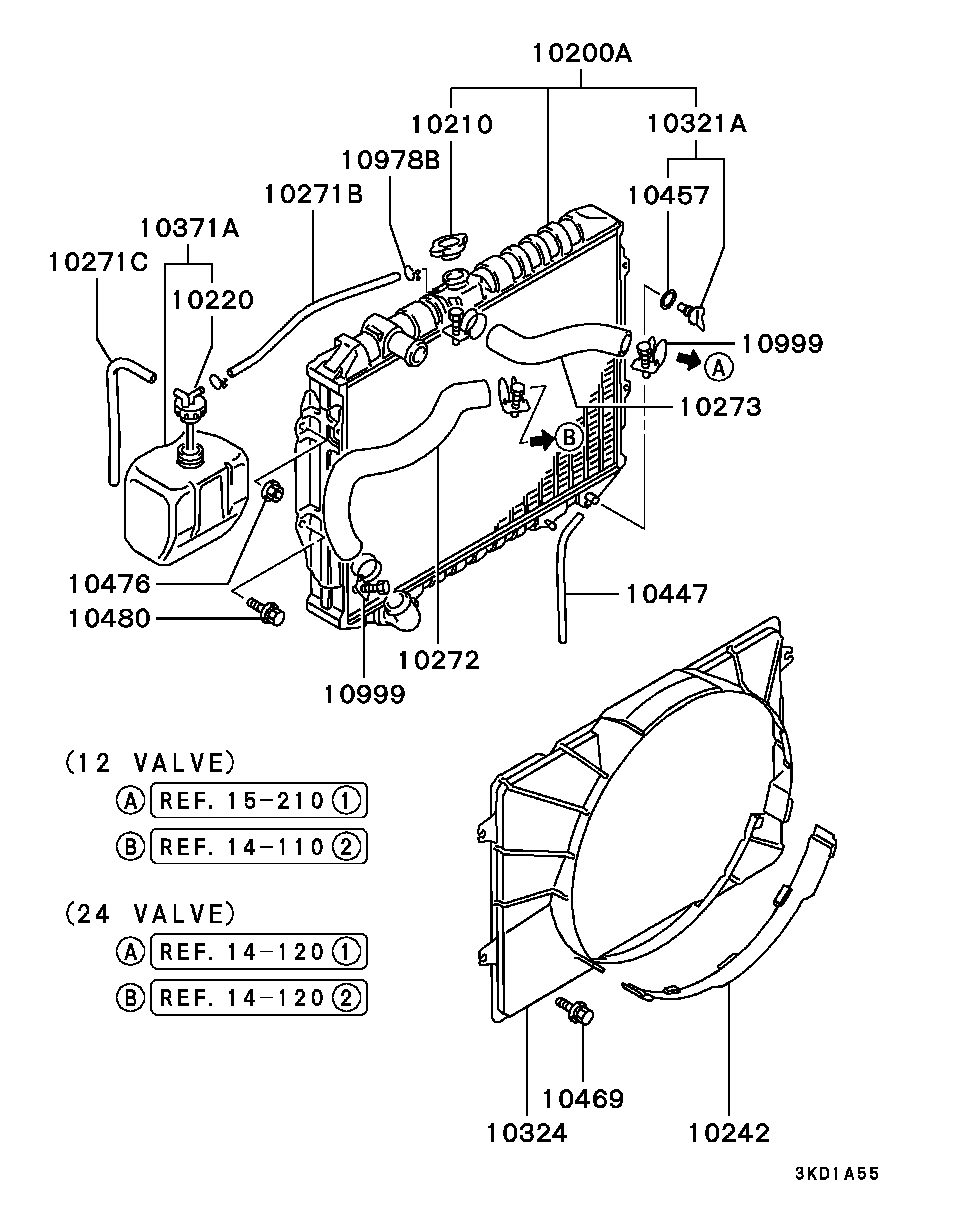 Mitsubishi MB660735 - Tapa, radiador parts5.com