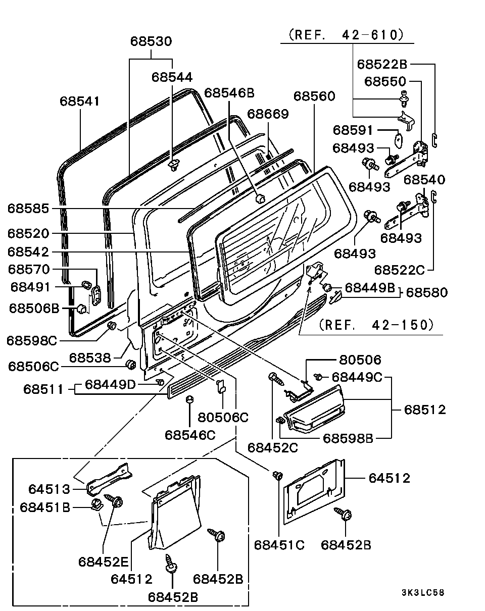 Mitsubishi MS440502 - Nut, exhaust manifold parts5.com