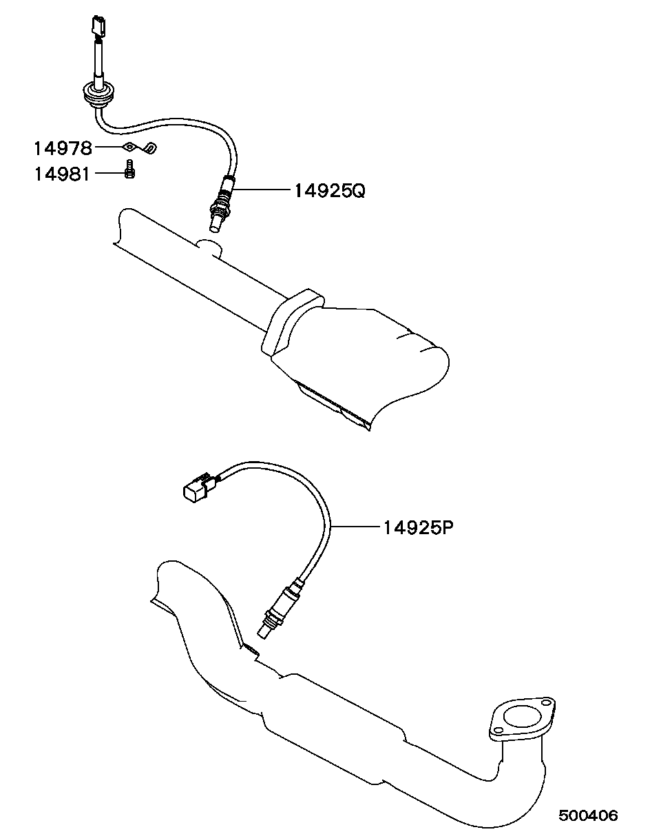 Mitsubishi MD327611 - Lambda Sensor parts5.com