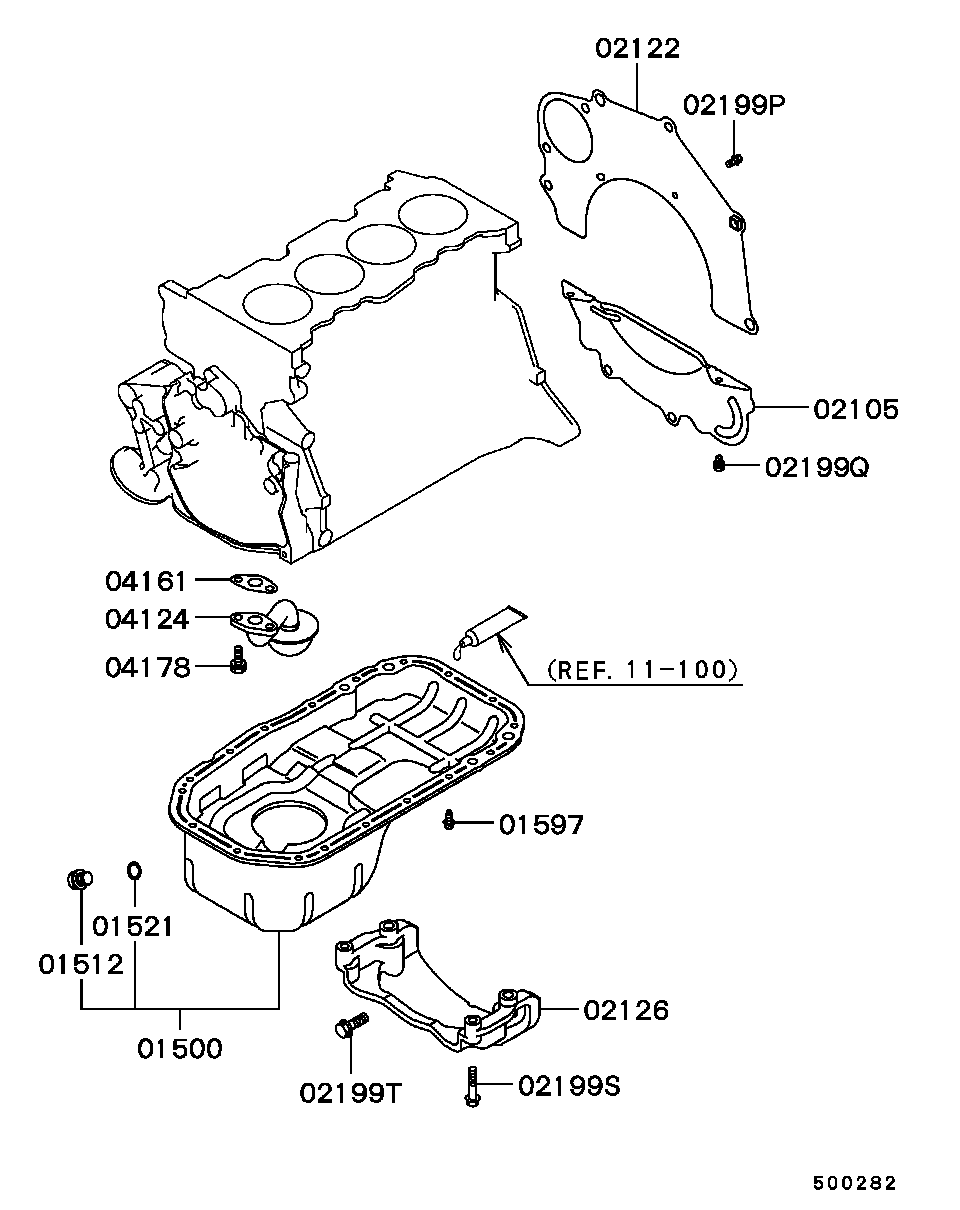 Mitsubishi MD05 0316 - Βιδωτή τάπα, λεκάνη λαδιού parts5.com