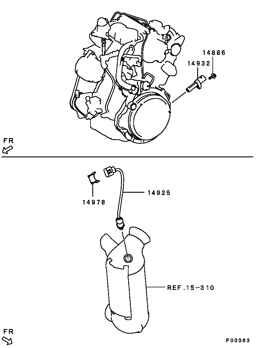 Mitsubishi 1588A001 - Lambda sensörü parts5.com