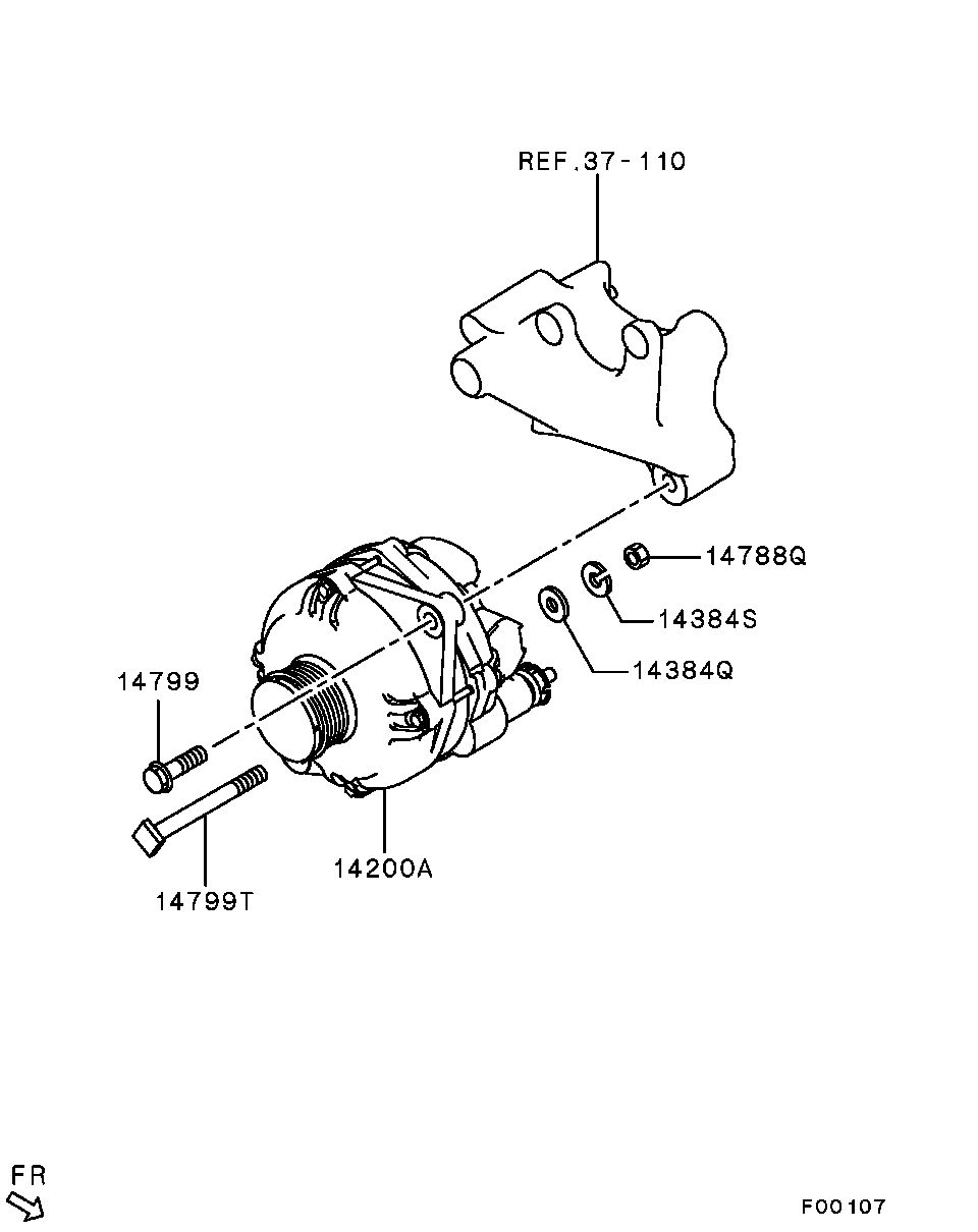 Mitsubishi 1800A053 - Generator / Alternator parts5.com