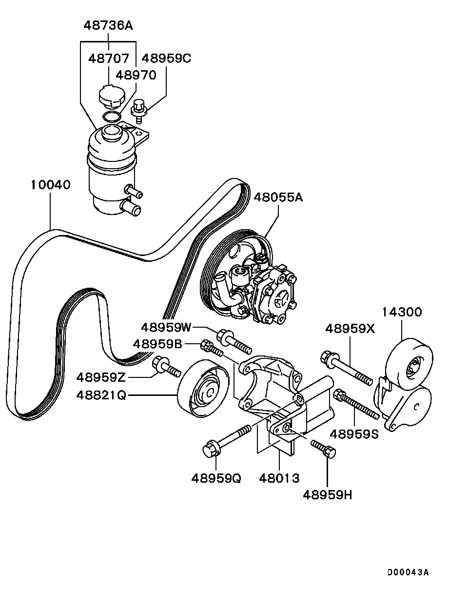 Mitsubishi MN128695 - Curea transmisie cu caneluri parts5.com