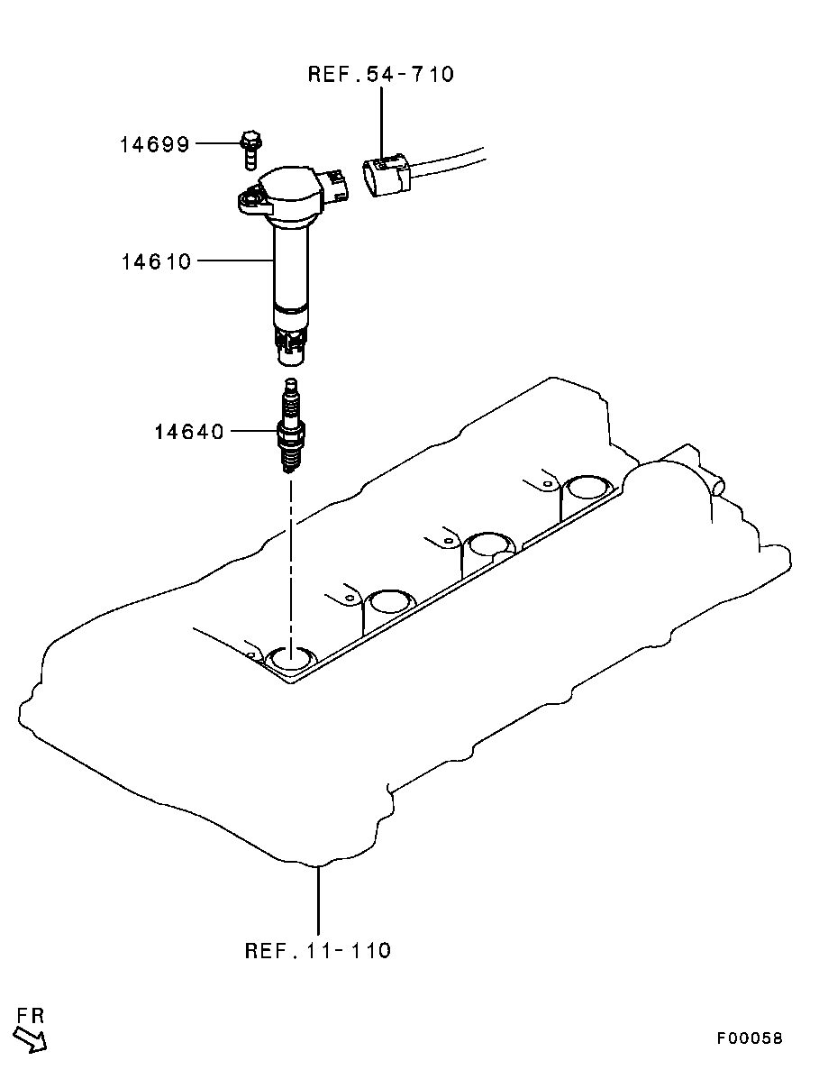 Proton MN163236 - Zapaľovacia sviečka parts5.com