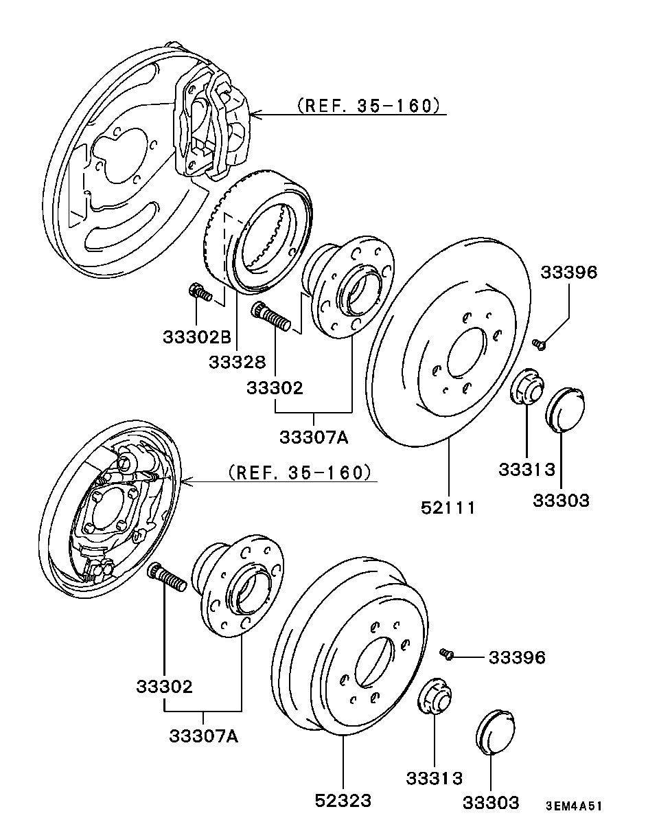 Chrysler MB303869 - Kolesni vijak parts5.com