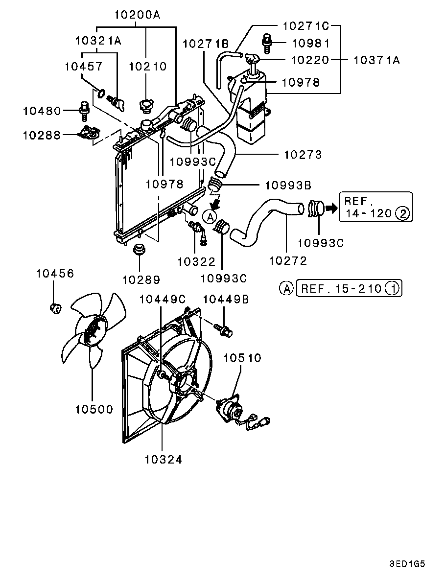 DAEWOO MB89 0520 - Tapa, radiador parts5.com