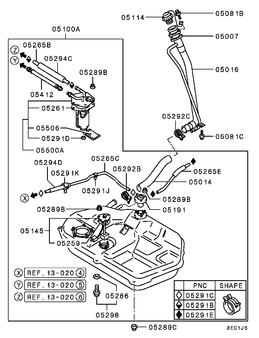 MAZDA MB91 2304 - PUMP, FUEL parts5.com