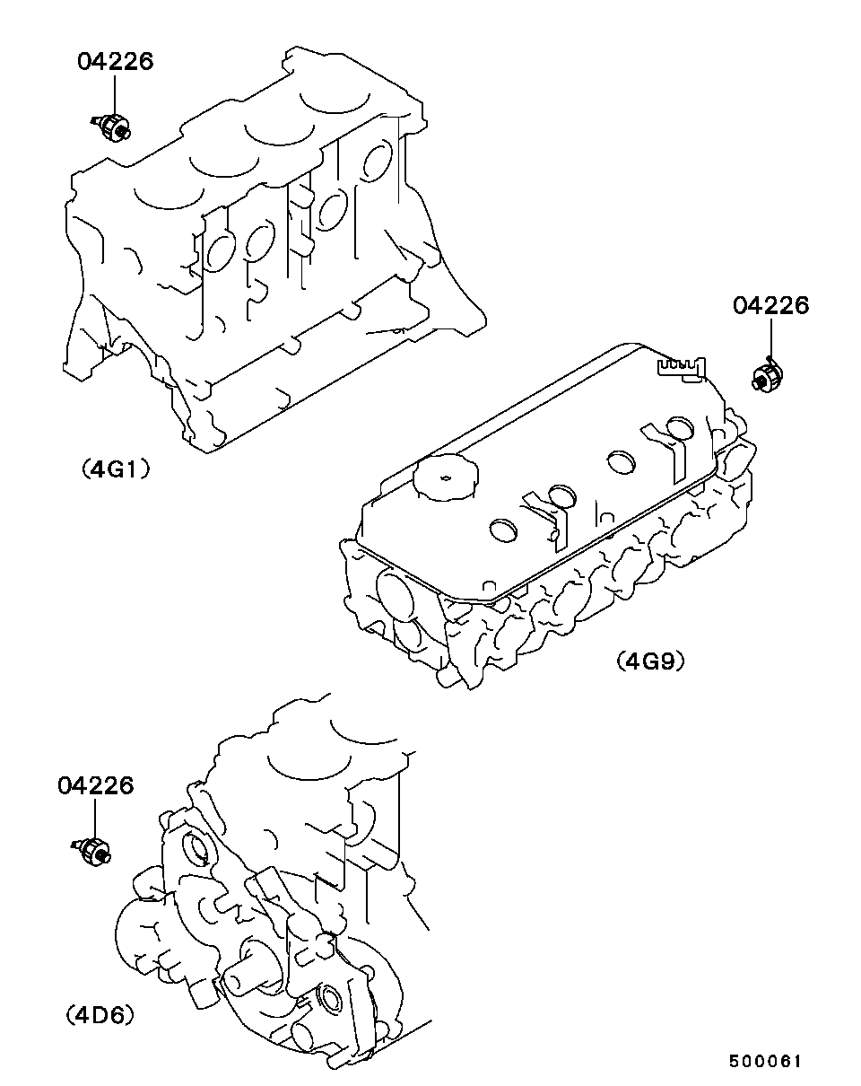 CHERY MD138993 - Sender Unit, oil pressure parts5.com