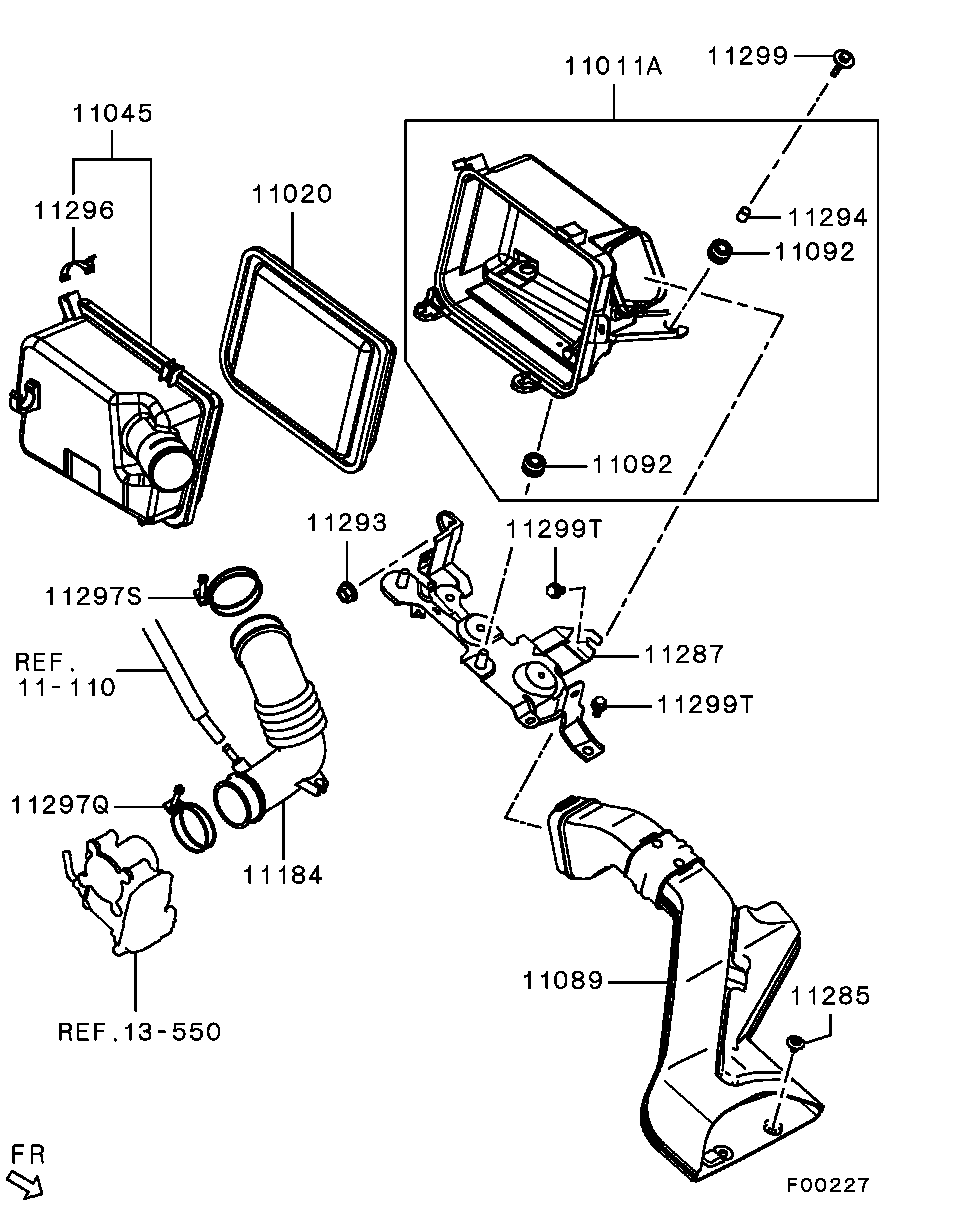 Mitsubishi MR 968274 - Zracni filter parts5.com