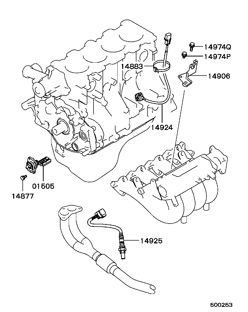 Mitsubishi MD 300 080 - Lambda andur parts5.com