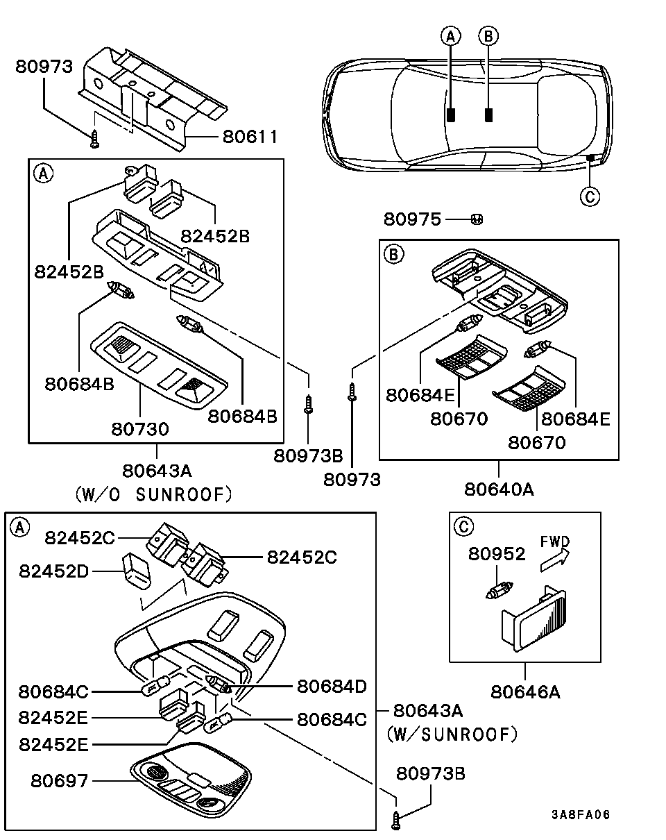 Mitsubishi MB958902 - Λυχνία, φωτισμός πίνακα οργάνων parts5.com