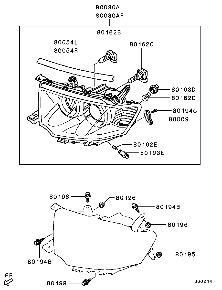 Mitsubishi MS820968 - Žárovka mlhového světlometu parts5.com