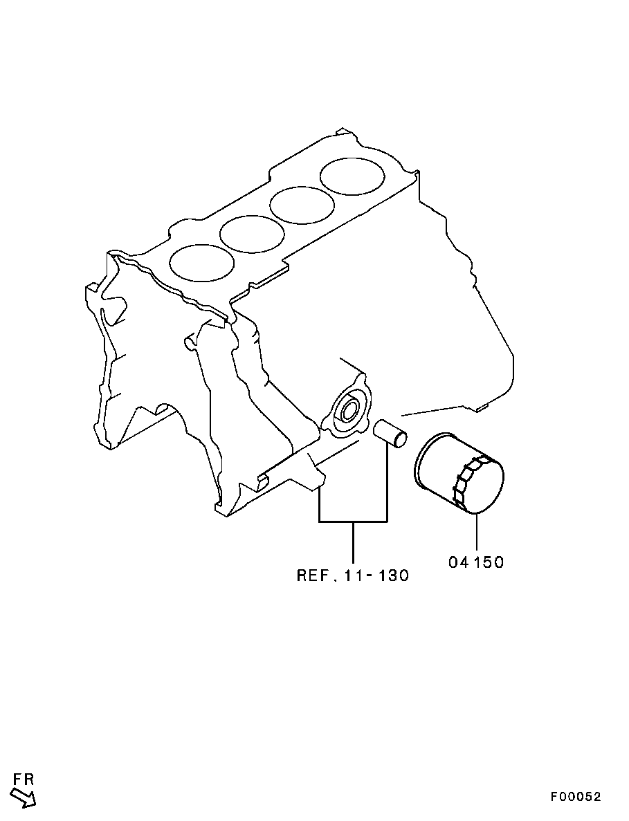 Mitsubishi MR984204 - Filtre à huile parts5.com