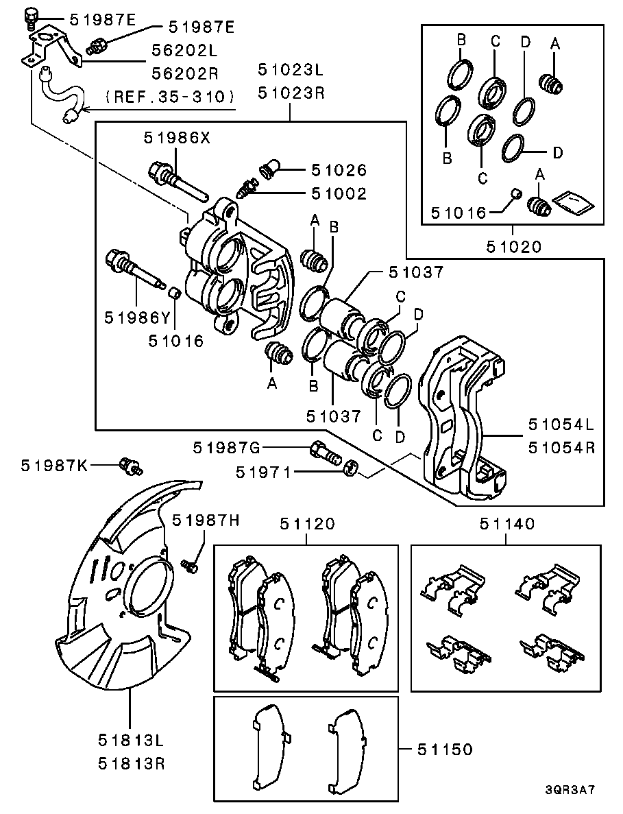 Mitsubishi MN102611 - Set placute frana,frana disc parts5.com