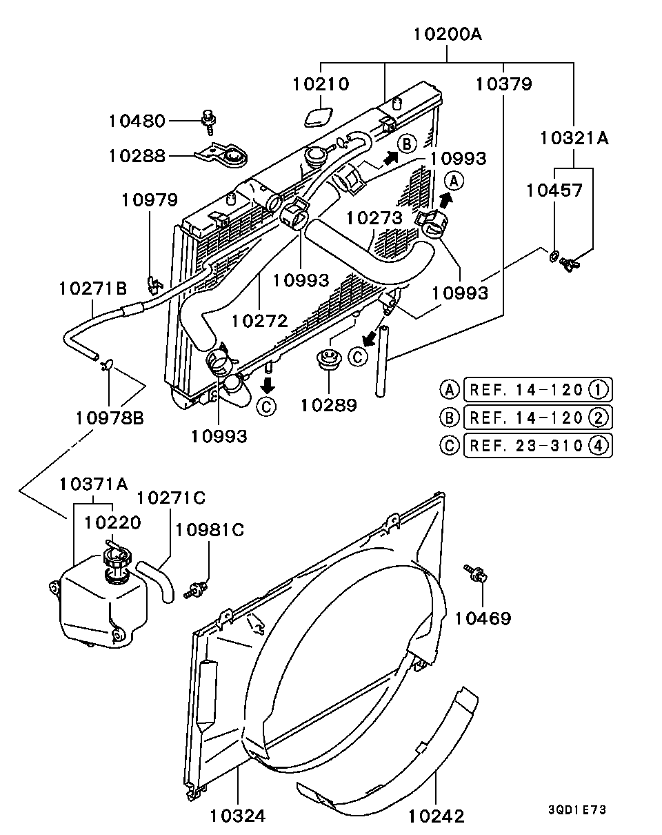 Mitsubishi MR597126 - Zaporni poklopac, hladnjak parts5.com