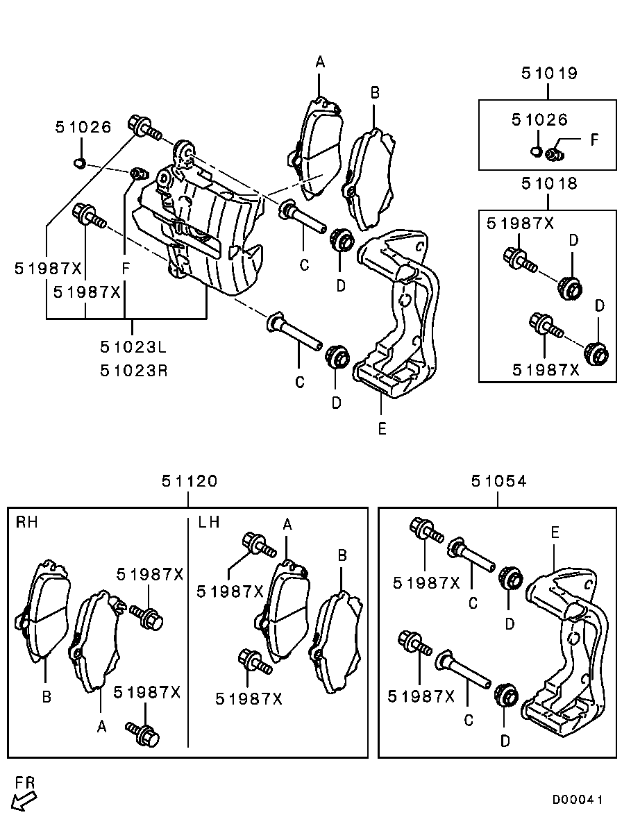 Mitsubishi 4605A178 - Pinza de freno parts5.com