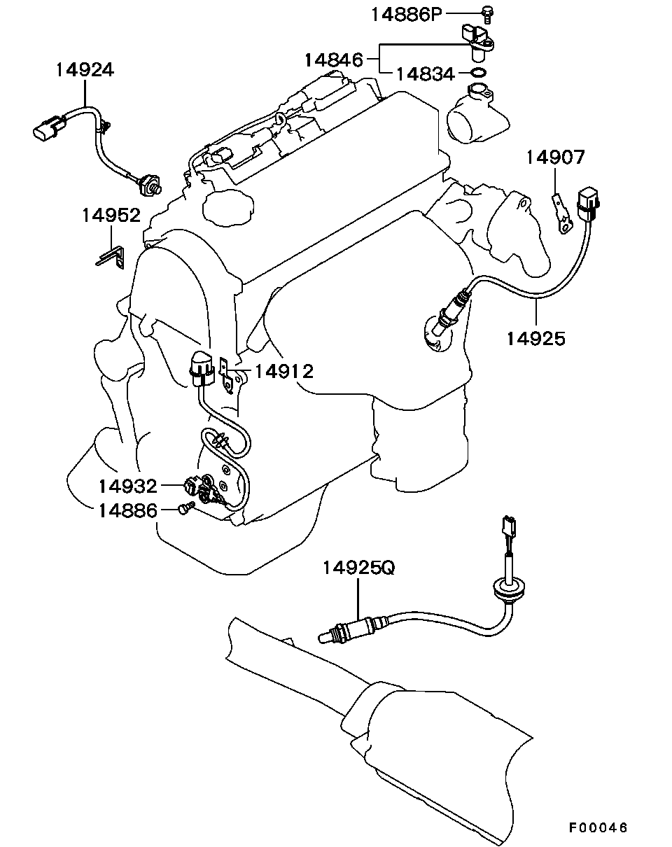 Mitsubishi 1588A020 - Sonda lambda parts5.com