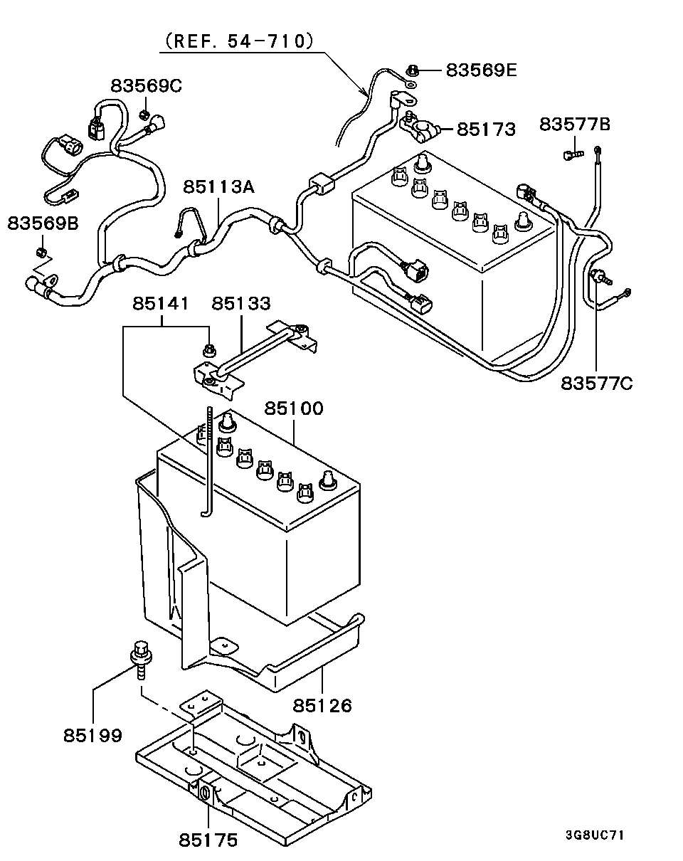 Mitsubishi MR405879 - BATTERY parts5.com