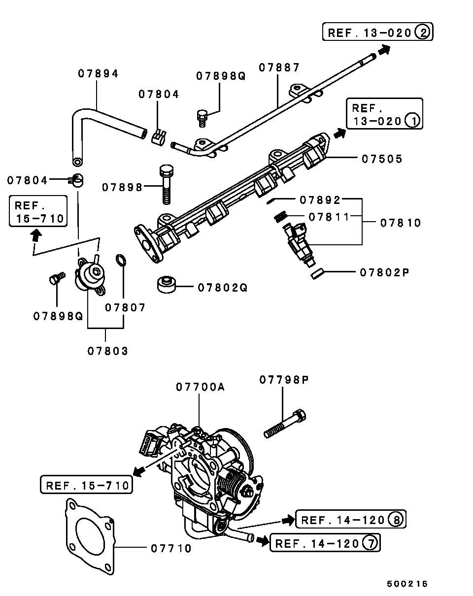 Mitsubishi MS660240 - Filtru combustibil parts5.com