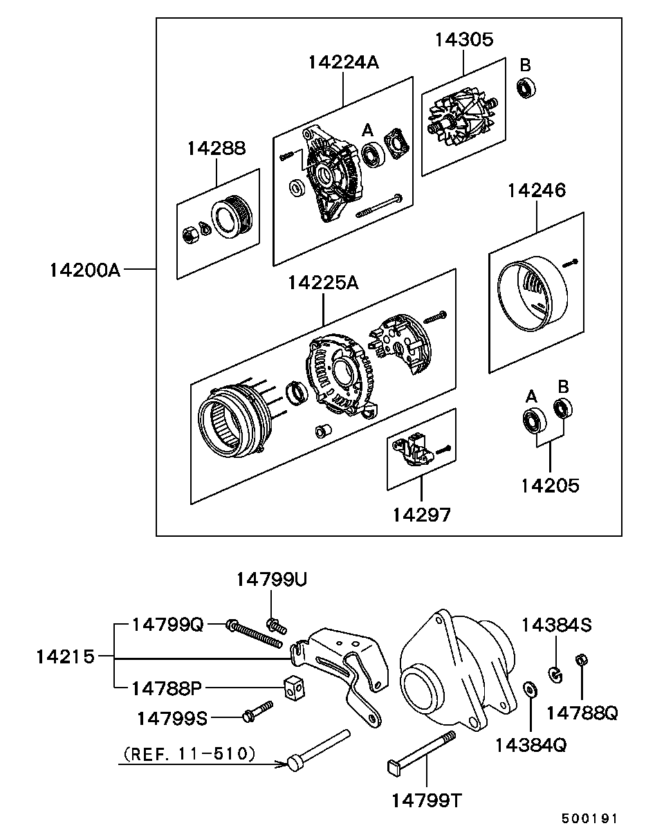 Mitsubishi MD 327550 - Γεννήτρια parts5.com