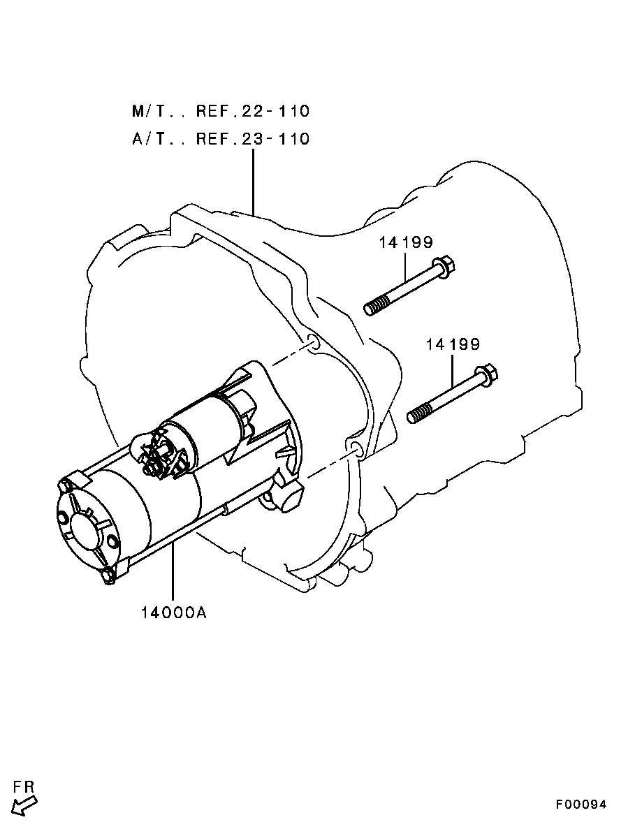 Mitsubishi 1810A050 - Startér parts5.com