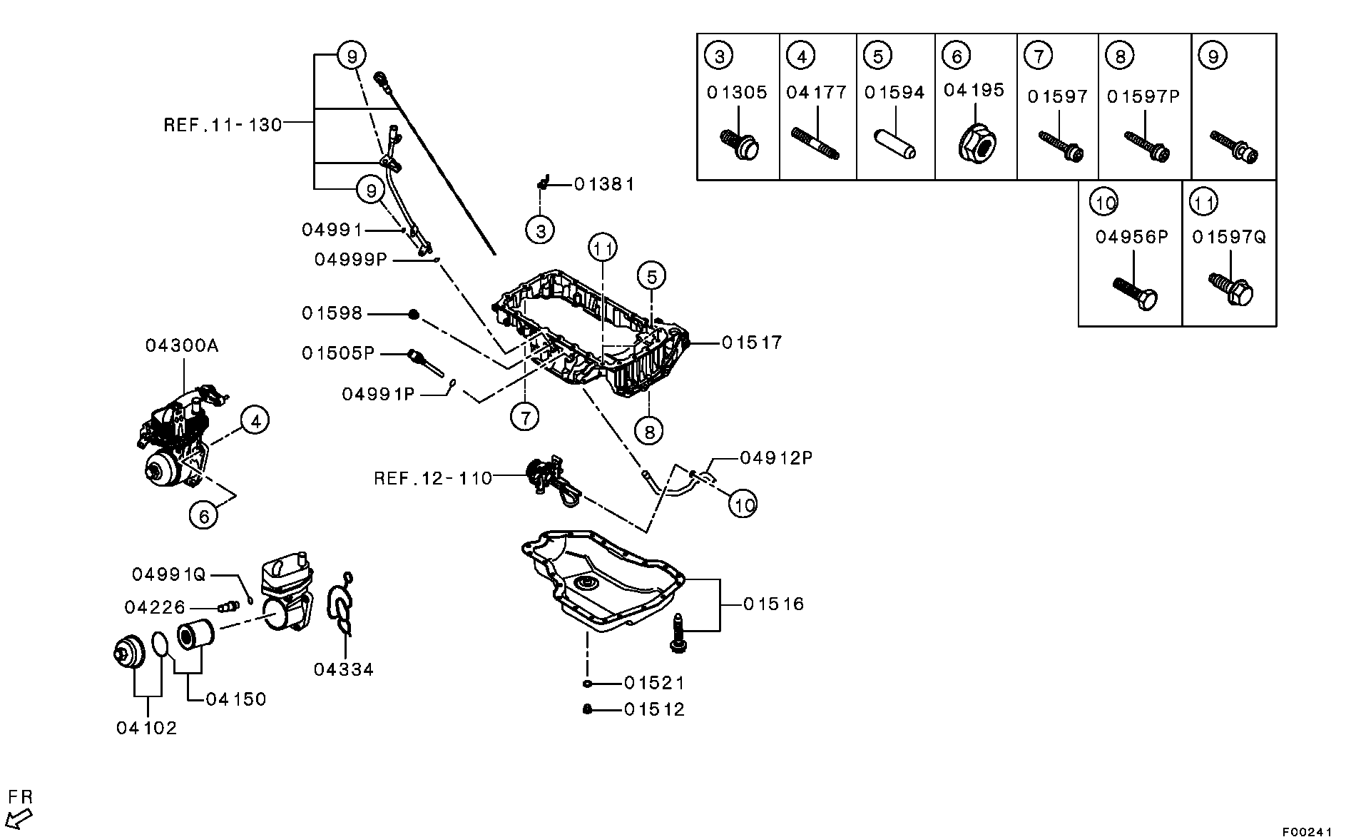 Mitsubishi MN982164 - Inel etansare, surub drena ulei parts5.com