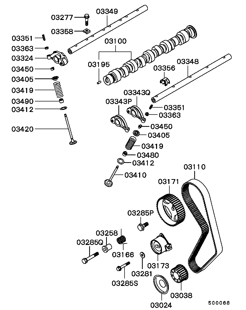 Chrysler MD184303 - Etansare, supape parts5.com