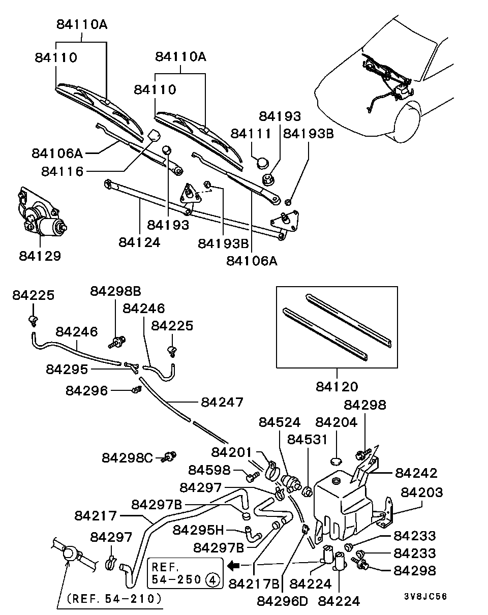 Mitsubishi MB859050 - Щетка стеклоочистителя parts5.com