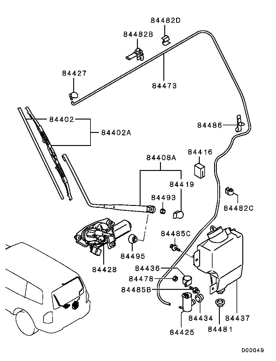 Mitsubishi MR416630 - Wischblatt parts5.com