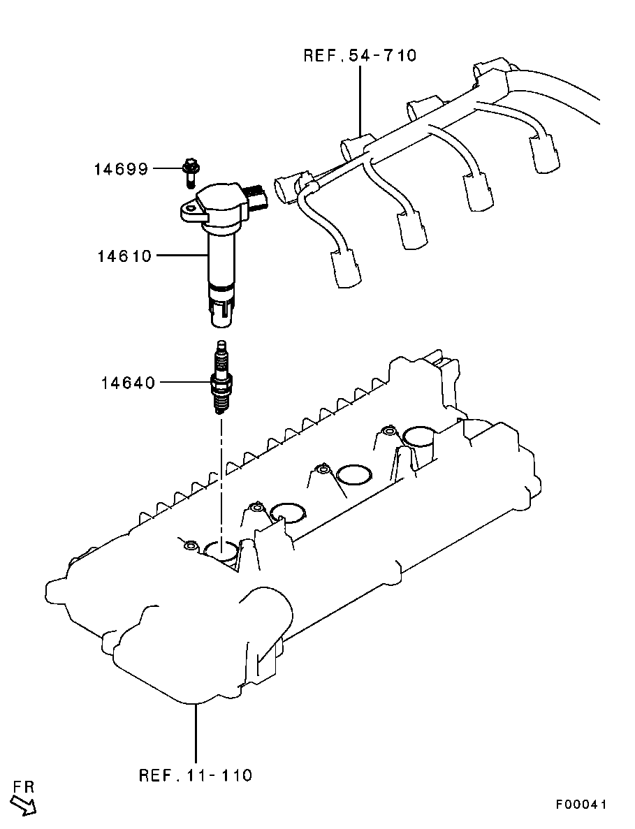 Mitsubishi MN 195 452 - Bobina de inductie parts5.com