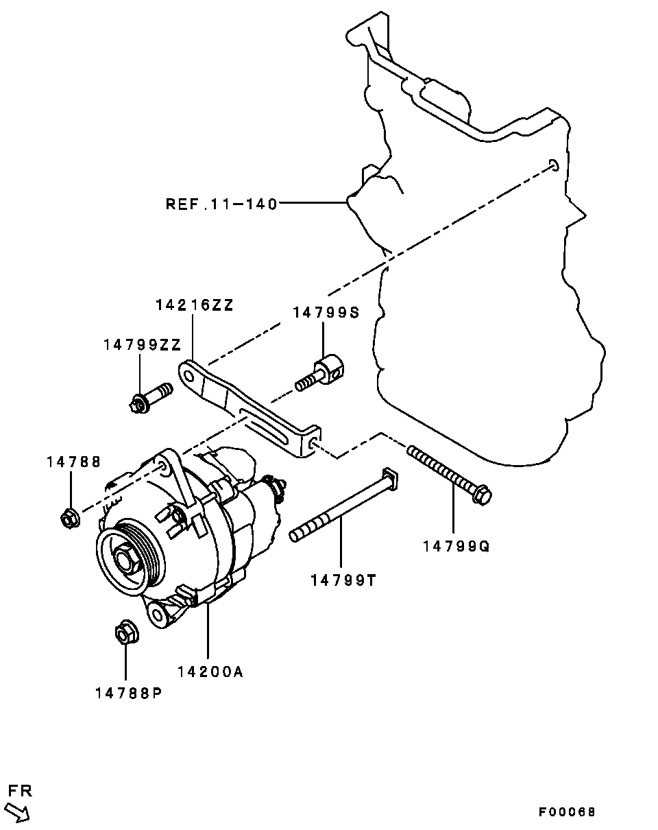 Mitsubishi MN155953 - Generator / Alternator parts5.com