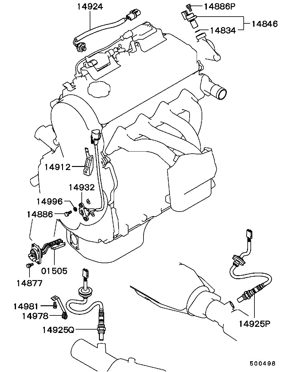 Mitsubishi MD339640 - Sonda Lambda parts5.com